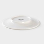 Тарелка фарфоровая пирожковая Magistro Argos, d=15,4 см, цвет белый - Фото 3