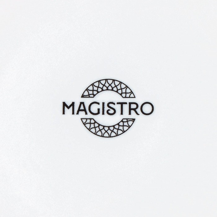 Тарелка фарфоровая десертная Magistro Argos, d=18 см, цвет белый - фото 1909004830