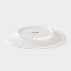 Тарелка фарфоровая обеденная Magistro Argos, d=20,6 см, цвет белый - Фото 3