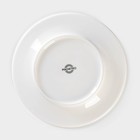 Тарелка фарфоровая обеденная Magistro Argos, d=20,6 см, цвет белый - Фото 4