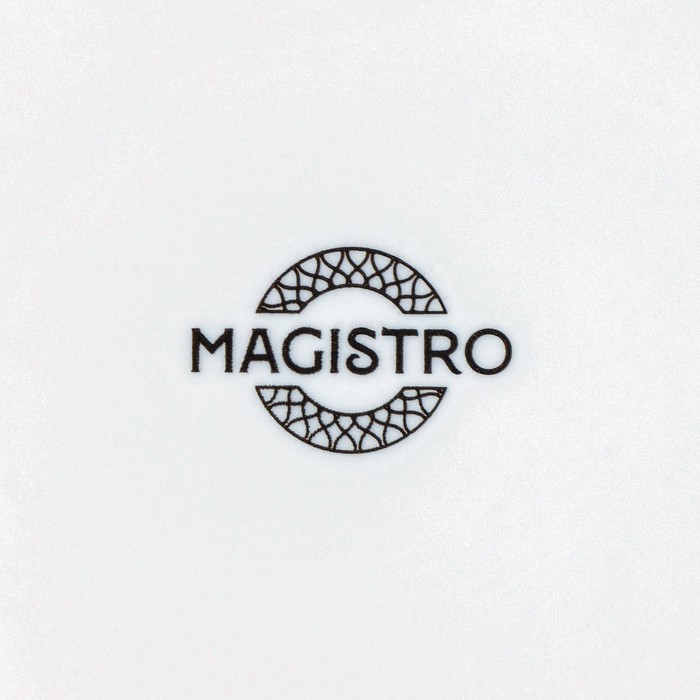 Тарелка фарфоровая обеденная Magistro Argos, d=20,6 см, цвет белый - фото 1909004837