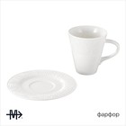 Чайная пара Magistro Crotone, чашка 220 мл, блюдце d=15 см, фарфор, белая - Фото 2