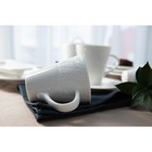 Чайная пара Magistro Crotone, чашка 220 мл, блюдце d=15 см, фарфор, белая - Фото 7