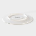 Блюдце фарфоровое Magistro Crotone, d=15.5 см, белое - Фото 3