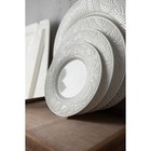 Блюдце фарфоровое Magistro Crotone, d=15.5 см, белое - Фото 6