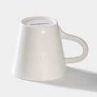 Чашка фарфоровая кофейная Magistro Сrotone, 100 мл, цвет белый - Фото 3