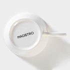 Чашка фарфоровая кофейная Magistro Сrotone, 100 мл, цвет белый - Фото 4