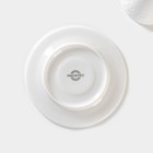 Чайная пара Magistro Rodos, 2 предмета: чашка 220 мл, блюдце d=15 см, фарфор, белая - Фото 5