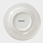 Блюдце фарфоровое Magistro Rodos, d=15,4 см, цвет белый - Фото 4