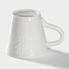 Чашка фарфоровая кофейная Magistro Rodos, 100 мл, цвет белый - Фото 3
