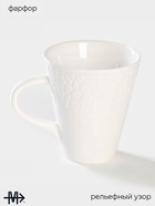 Кружка Magistro Rodos, 300 мл, фарфор, белая - Фото 2