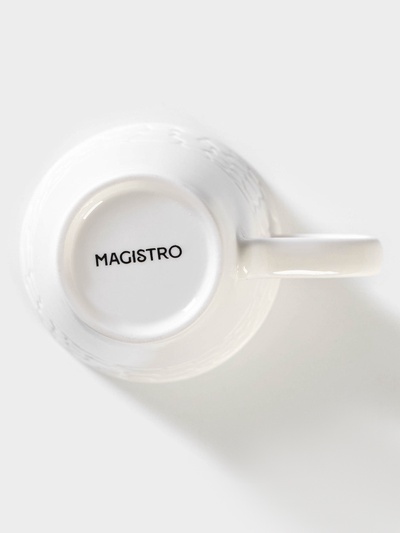 Кружка Magistro Rodos, 300 мл, фарфор, белая