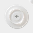 Чайная пара Magistro Argos, 2 предмета: чашка 220 мл, блюдце d=15 см, фарфор, белая - Фото 5