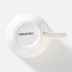 Чашка фарфоровая чайная Magistro Argos, 220 мл, цвет белый - Фото 4