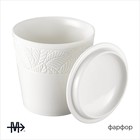 Банка для сыпучих Magistro Crotone, 600 мл, 12.5×15.4 см, фарфор, белая - Фото 3