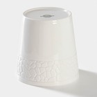 Банка для сыпучих Magistro Rodos, 600 мл, 12.5×15.4 см, фарфор, белая - Фото 4