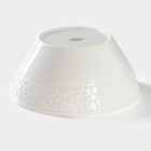 Салатник Magistro Rodos, 1.4 л, 20×9 см, фарфор, белый - Фото 3