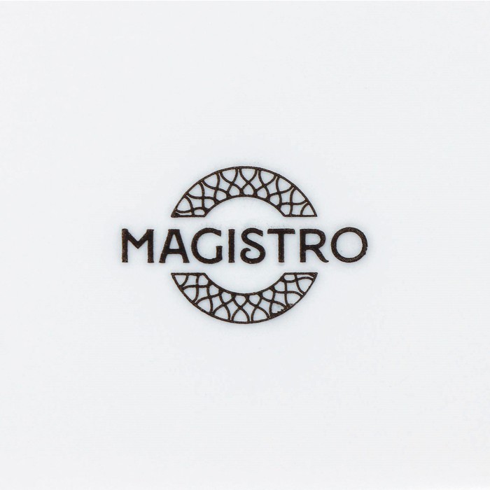 Салатник фарфоровый Magistro Rodos, 1,4 л, 20×9 см, цвет белый - фото 1928001616