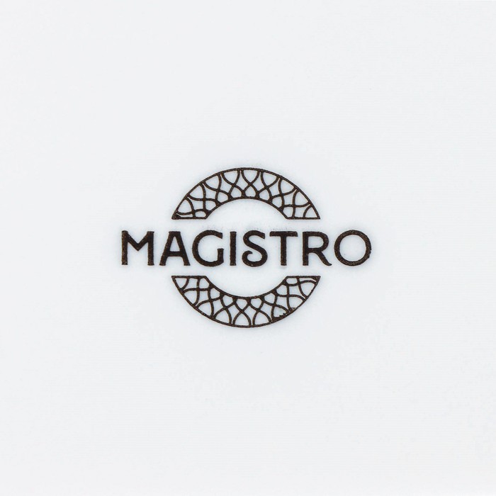 Салатник фарфоровый Magistro Argos, 1,4 л, 20×9 см, цвет белый - фото 1909005002