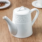Чайник фарфоровый заварочный Magistro Сrotone, 1,4 л, цвет белый - Фото 2