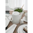 Чайник фарфоровый заварочный Magistro Rodos, 1,4 л, цвет белый - Фото 14