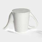 Чайник фарфоровый заварочный Magistro Argos, 1,4 л, цвет белый - Фото 3