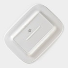 Блюдо фарфоровое прямоугольное Magistro Rodos, 35,7×25,6×3,1 см, цвет белый - Фото 4