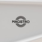 Блюдо фарфоровое для подачи Magistro Rodos, 33,4×15,8×2,5 см, цвет белый - фото 4363904