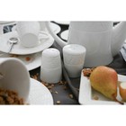 Набор для специй Magistro Crotone, 2 предмета: солонка, перечница, 90 мл, 6×7.5 см, фарфор, белый - Фото 7