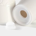 Набор для специй фарфоровый Magistro Rodos, 2 предмета: солонка, перечница, 90 мл, 6×7,5 см, цвет белый - Фото 3