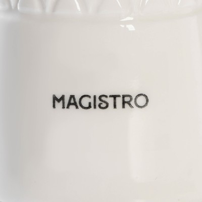 Набор для специй Magistro Argos, 2 предмета: солонка, перечница, 90 мл, 6×8 см, фарфор, белый