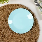 Тарелка десертная Lillie Turquoise, d=18 см, цвет голубой - фото 4363946