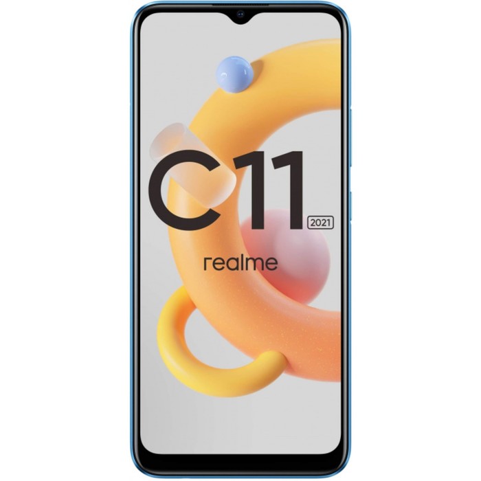 Смартфон Realme С11 2021, 6.5", LCD, 2 sim, 2 Гб, 32 Гб, 8 Мп, 5000 мАч, NFC, голубой - фото 51323100