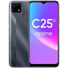 Смартфон Realme C25S, 6.5", LCD, 2 sim, 4 Гб, 64 Гб, 48 Мп, 8 Мп, 6000 мАч, NFC, серый