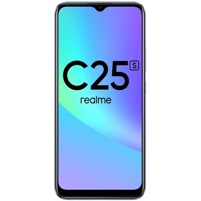 Смартфон Realme C25S, 6.5", LCD, 2 sim, 4 Гб, 64 Гб, 48 Мп, 8 Мп, 6000 мАч, NFC, синий - фото 51323114