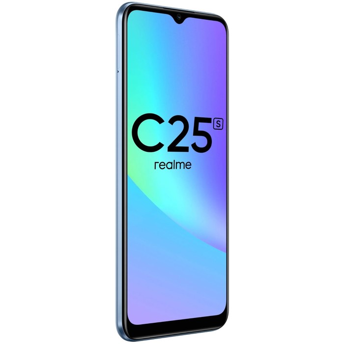 Смартфон Realme C25S, 6.5", LCD, 2 sim, 4 Гб, 64 Гб, 48 Мп, 8 Мп, 6000 мАч, NFC, синий - фото 51323116