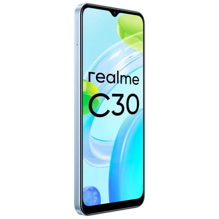 Смартфон Realme C30, 6.5", LCD, 2 sim, 4 Гб, 64 Гб, 8 Мп, 5 Мп, microSD, 5000 мАч, голубой - фото 51323148