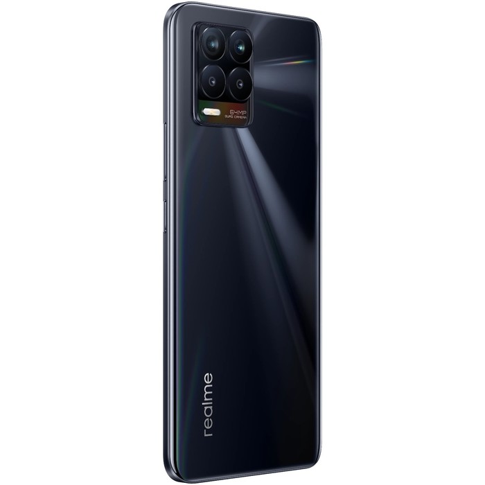 Смартфон Realme 8, 6.4", SAmoled, 2 sim, 6 Гб, 128 Гб, 64 Мп, 16 Мп, 5000 мАч, NFC, черный - фото 51323200