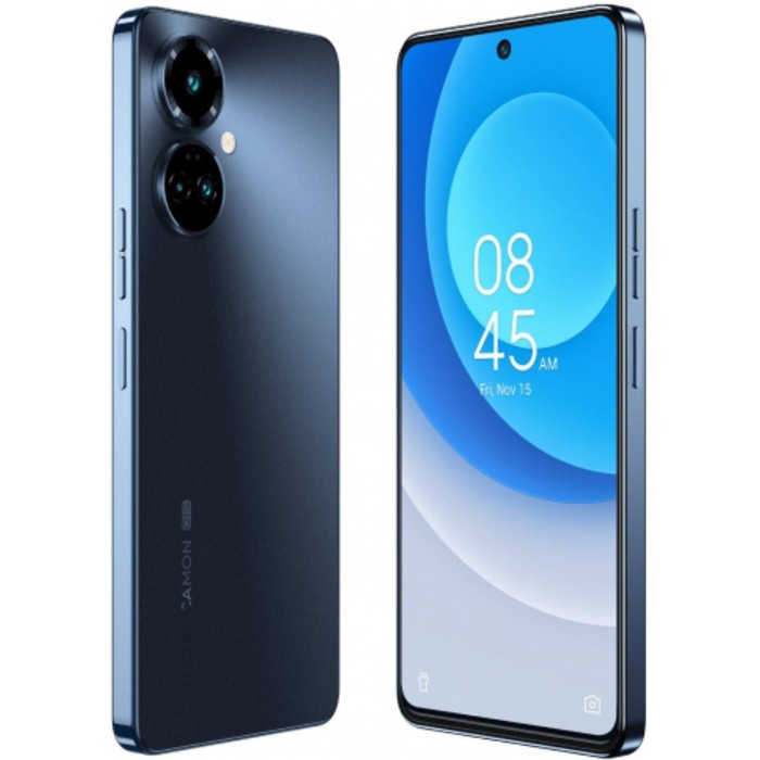 Смартфон Tecno Camon 19 Pro NFC, 6.8", IPS, 120Гц, 8 Гб, 128 Гб, 64 Мп, 5000 мАч, черный - фото 51323248