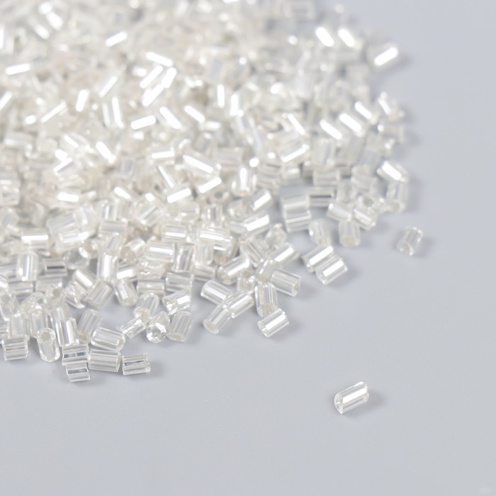 Бисер "Zlatka" рубка 10/0, 10 г, №0021 прозрачный - Фото 1