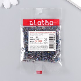 Бисер "Zlatka" рубка 10/0, 10 г,  №1409 бензиновый