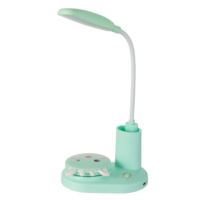 Настольная лампа "Жираф" LED 3Вт USB АКБ зеленый 12х8х31,5 см RISALUX - фото 1907543704