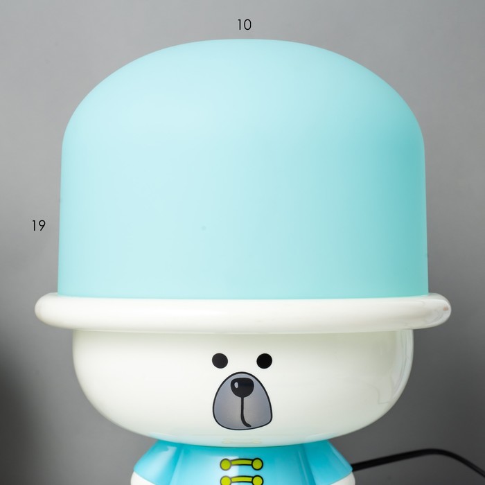 Настольная лампа Собачка E14 15Вт голубой 17х21х28 см RISALUX - фото 1907543721