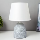 Настольная лампа "Инесса" Е14 40Вт серый 20х20х30 см - фото 3018042