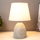 Настольная лампа "Инесса" Е14 40Вт серый 20х20х30 см RISALUX - фото 22692067