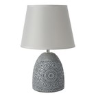 Настольная лампа "Инесса" Е14 40Вт серый 20х20х30 см RISALUX - фото 22692072