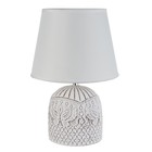 Настольная лампа «Каролина» Е14 40 Вт белый 20×20×30 см RISALUX - фото 21805134