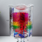 Аромасветильник сенсорный "Красочные цветы" G9 35Вт серебро 10,5х10,5х20 см RISALUX - Фото 4