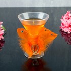 Свеча гелевая "Перо", цвет оранжевый - Фото 1
