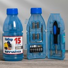Набор инструментов в бутылке «Выручай Ка», универсальный, 15 предметов - Фото 1